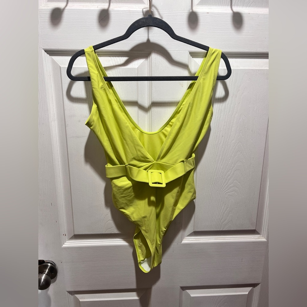 PrettyLittleThing lime green Bodysuit One Piece
